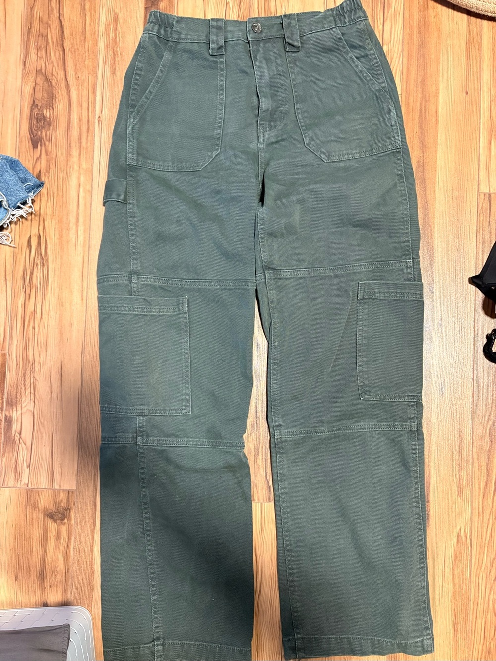 Ardene Womens Olive Green Cargo Pants